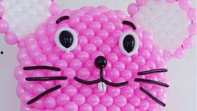 网红抱抱熊气球花束,萌化你的心